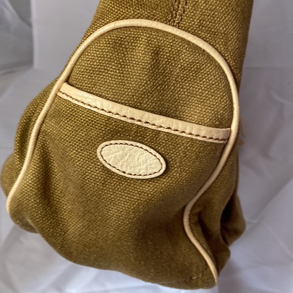 CELINE buggy canvas beige tote bag vintage - Picture 10 of 16